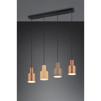 Trio AGUDO Pendant Light black, 4-light sources