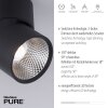 Paul Neuhaus PURE-NOLA Ceiling Light LED black, 2-light sources