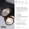 Paul Neuhaus PURE-NOLA Ceiling Light LED black, 4-light sources