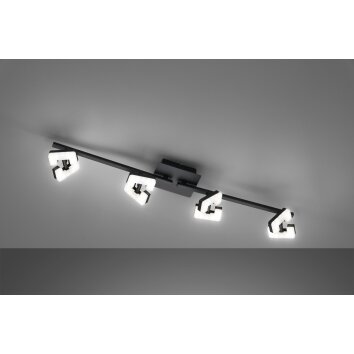 Fischer & Honsel Ray Ceiling Light LED black, 4-light sources