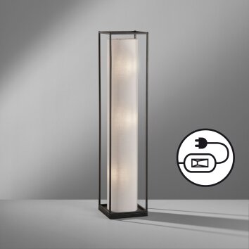 Fischer & Honsel Thor Floor Lamp black, 3-light sources