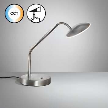 Fischer & Honsel Tallri Table lamp LED matt nickel, 1-light source