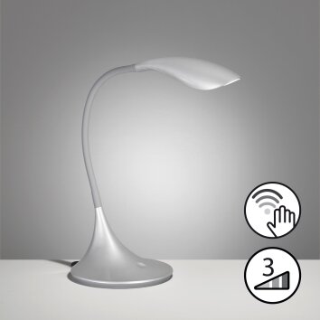 Fischer & Honsel Nil Table lamp LED silver, 1-light source