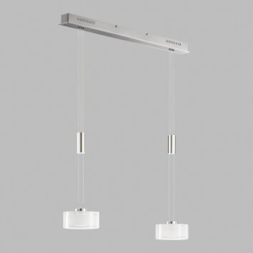 Fischer & Honsel Lavin Pendant Light LED matt nickel, 2-light sources