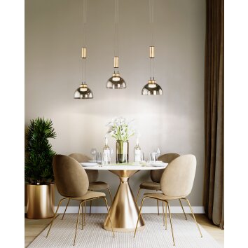 Fischer & Honsel Avignon Pendant Light LED black, 3-light sources