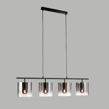 Fischer & Honsel Samu Pendant Light black, 4-light sources