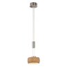 Fischer & Honsel SHINE-WOOD Pendant Light LED matt nickel, 1-light source
