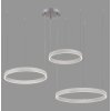 Leuchten-Direkt LILLUTI Pendant Light LED silver, 2-light sources, Remote control