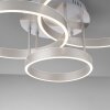 Leuchten-Direkt LILLUTI Ceiling Light LED silver, 2-light sources, Remote control