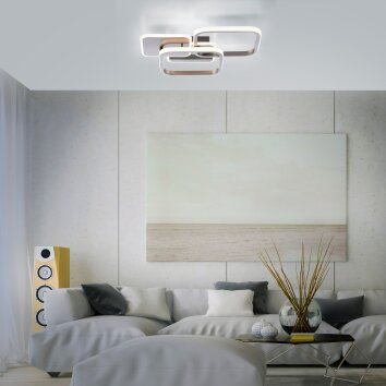 Leuchten-Direkt SEVENT Ceiling Light LED silver, 1-light source