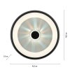 Leuchten-Direkt VERTIGO Ceiling Light LED black, 1-light source, Remote control