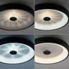 Leuchten-Direkt VERTIGO Ceiling Light LED black, 1-light source, Remote control