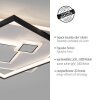 Paul Neuhaus MAILAK Ceiling Light LED black, white, 2-light sources