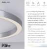 Paul Neuhaus PURE-LINES Ceiling Light LED silver, 1-light source, Remote control
