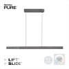 Paul Neuhaus PURE-MOTO-RISE Pendant Light LED grey, 3-light sources, Remote control