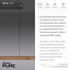 Paul Neuhaus PURE-MOTO-RISE Pendant Light LED Wood like finish, black, 3-light sources, Remote control