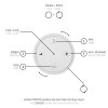 Paul Neuhaus PURE-MOTO-RISE Pendant Light LED silver, 3-light sources, Remote control