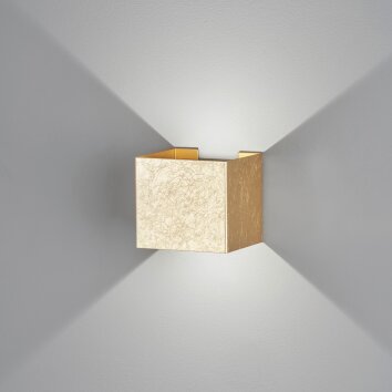 Fischer & Honsel Wall Wall Light LED gold, 2-light sources