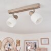 Sivol Ceiling Light matt nickel, sand-coloured, 2-light sources