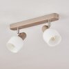 Sivol Ceiling Light matt nickel, sand-coloured, 2-light sources
