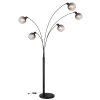 Globo SEYMOUR Floor Lamp black, 5-light sources