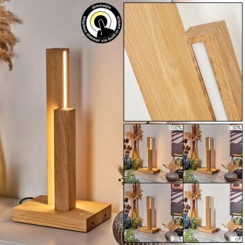 Tejedor Table lamp LED chrome, Ecru, 2-light sources