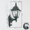 Naofe Outdoor Wall Light green, black, 1-light source, Motion sensor