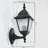 Naofe Outdoor Wall Light black, 1-light source