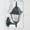 Naofe Outdoor Wall Light green, black, 1-light source