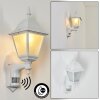 Naofe Outdoor Wall Light white, 1-light source, Motion sensor