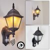 Naofe Outdoor Wall Light black, 1-light source, Motion sensor