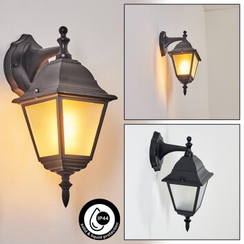 Naofe Outdoor Wall Light black, 1-light source