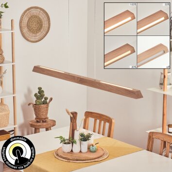 Llevallol Pendant Light LED Ecru, matt nickel, 3-light sources