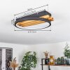 Rodekro Ceiling Light LED Ecru, black, 1-light source