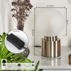 Flawil Table lamp matt nickel, 1-light source