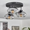 Haikala Ceiling Light clear, Smoke-coloured, 3-light sources