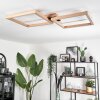 Surisultana Ceiling Light LED Light wood, black, 2-light sources
