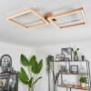 Surisultana Ceiling Light LED Light wood, black, 2-light sources