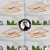 Surisultana Ceiling Light LED Light wood, black, 2-light sources