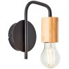 Brilliant Elyna Wall Light Ecru, black, 1-light source
