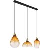 Globo SALVY Pendant Light black, 3-light sources