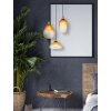Globo SALVY Pendant Light black, 3-light sources