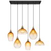 Globo SALVY Pendant Light black, 6-light sources