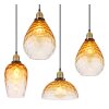 Globo SALVY Pendant Light black, 8-light sources