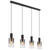 Globo FLORENTINA Pendant Light black, 4-light sources