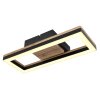 Globo BEATRIX Ceiling Light LED Wood like finish, black, 1-light source