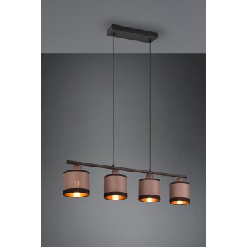Reality DAVOS Pendant Light Taupe, 4-light sources