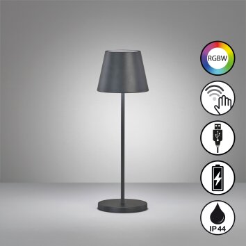 FHL easy Cosenza 2.0 Table lamp LED black, 1-light source, Colour changer