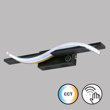 Fischer & Honsel Bridge Wall Light LED black, 1-light source