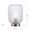 Leuchten Direkt REISHI Table lamp silver, 1-light source